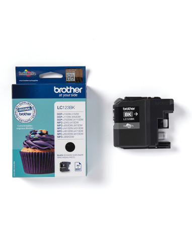 Brother LC123BK cartuccia d'inchiostro 1 pz Originale Nero