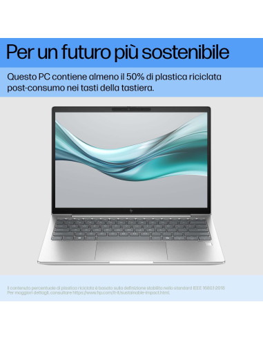 HP EliteBook 630 G11 Intel Core Ultra 7 155U Computer portatile 33,8 cm (13.3") WUXGA 16 GB DDR5-SDRAM 512 GB SSD Wi-Fi 6E (802.