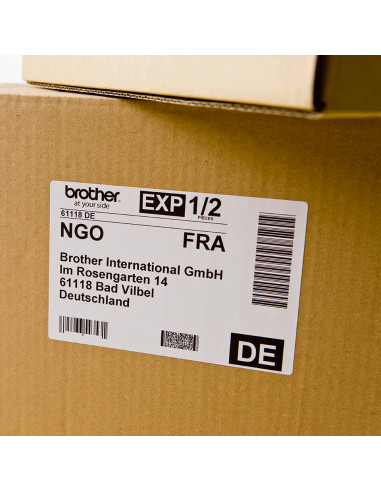 Brother DK-11202 nastro per etichettatrice Nero su bianco