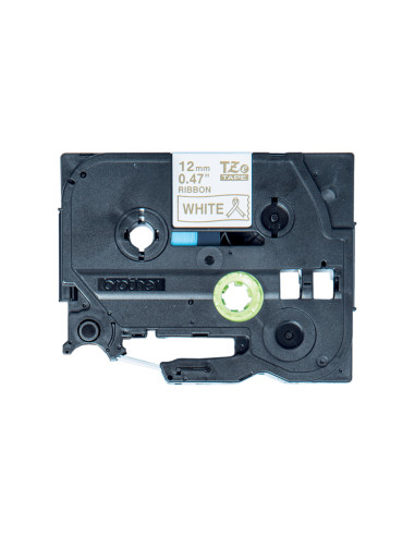 Brother TZE-R234 nastro per etichettatrice Oro su bianco
