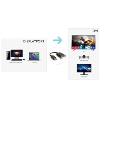 CAVO DISPLAYPORT 4K 1.2V A DVI 24+5