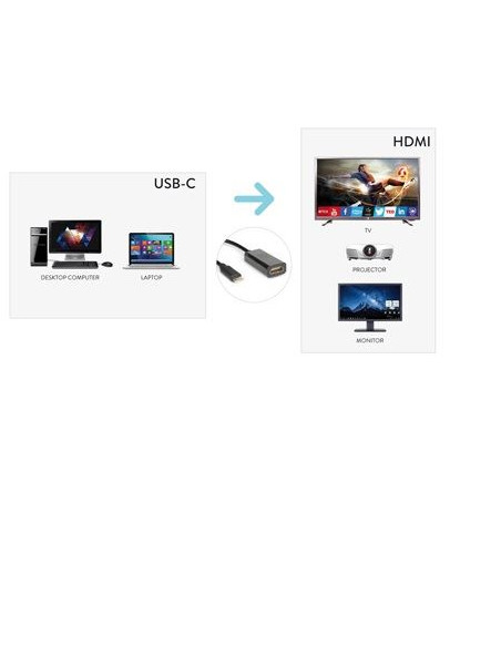 CAVO USB TIPO C TO HDMI F 4K2K 60HZ