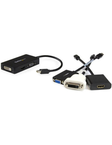 StarTech.com Adattatore Mini DisplayPort da viaggio VGA/DVI/HDMI - Convertitore mDP 3 in 1