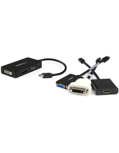 StarTech.com Adattatore Mini DisplayPort da viaggio VGA/DVI/HDMI - Convertitore mDP 3 in 1