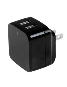 StarTech.com Caricabatterie da Muro a doppia porta x2 USB ad alta potenza ( 17W / 3.4 Amp ) con prese da viaggio (Internazionale 2