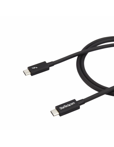 StarTech.com Cavo Thunderbolt 3 da 1m, 20Gbps, 100W PD, 4K, Certificato Thunderbolt, Compatibile con Thunderbolt 4/USB 3.2/DP Al