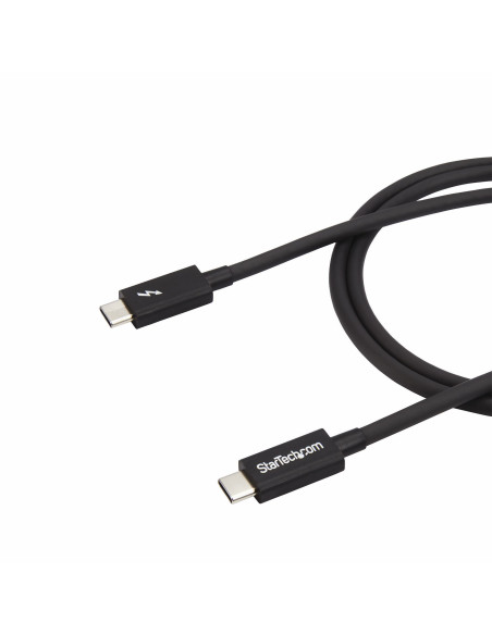 StarTech.com Cavo Thunderbolt 3 da 1m, 20Gbps, 100W PD, 4K, Certificato Thunderbolt, Compatibile con Thunderbolt 4/USB 3.2/DP Al