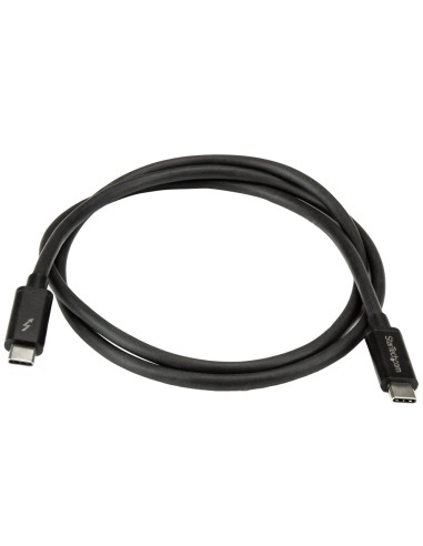 StarTech.com Cavo Thunderbolt 3 da 1m, 20Gbps, 100W PD, 4K, Certificato Thunderbolt, Compatibile con Thunderbolt 4/USB 3.2/DP Al
