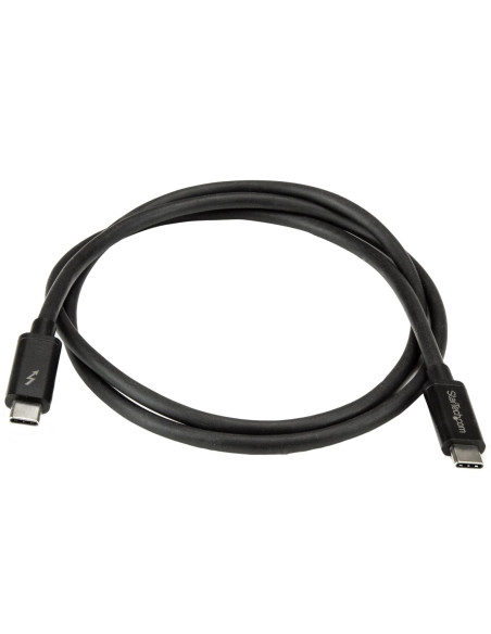 StarTech.com Cavo Thunderbolt 3 da 1m, 20Gbps, 100W PD, 4K, Certificato Thunderbolt, Compatibile con Thunderbolt 4/USB 3.2/DP Al