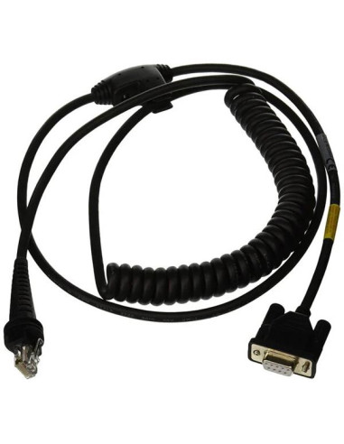 CAVO RS232 NERO DB9 FEMALE COILED