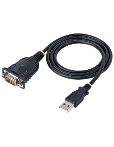StarTech.com Cavo Adattatore USB a Seriale 1 m - Convertitore da USB a Seriale con Porta COM, Cavo USB Seriale RS232/DB9 Maschio