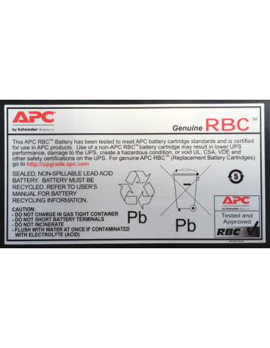 APC RBC18 batteria UPS Acido piombo (VRLA)