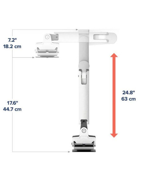 HX WALL MONITOR ARM  WHITE