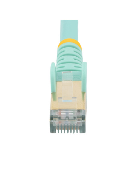 StarTech.com Cavo di Rete Ethernet Cat6a - Cavo Schermato STP da 2m - Turchese