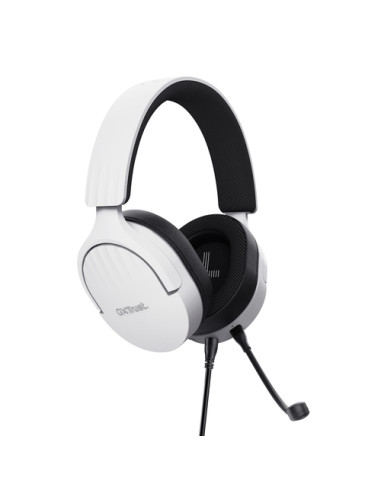 Trust GXT 489W FAYZO Auricolare Cablato A Padiglione Gaming Nero, Bianco