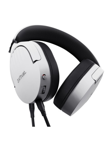 Trust GXT 489W FAYZO Auricolare Cablato A Padiglione Gaming Nero, Bianco