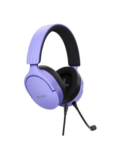 Trust GXT 489P FAYZO Auricolare Cablato A Padiglione Gaming Nero, Viola