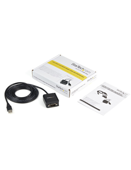 StarTech.com Cavo adattatore RS-232 USB FTDI a seriale 1 porta, con interfaccia COM