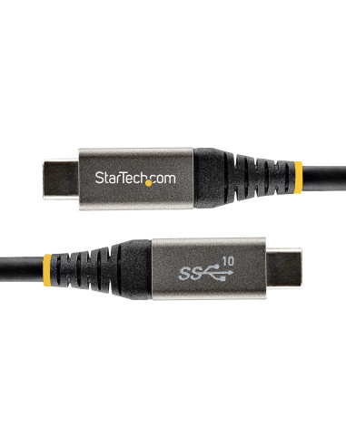 StarTech.com Cavo USB tipo C da 1m - Cavo da USB-C a USB- C certificato USB-IF 10Gbps - Cavo USB 3.2 Gen 2 Type-C - 100W (5A) Po