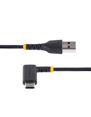 StarTech.com Cavo da USB-A a USB-C a 90° da 2m - Cavetto di Ricarica Veloce USB Tipo C per uso intensivo - Cavo Dati da USB 2.0
