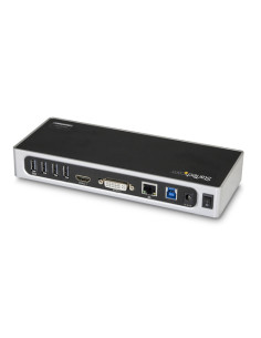 StarTech.com Docking Station USB 3.0 - Laptop Dock per doppio monitor con HDMI e DVI/VGA Video - Hub a 6 porte USB 3.1 Gen 1 5Gb 2