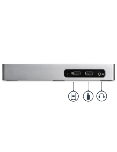 StarTech.com Docking Station USB 3.0 - Laptop Dock per doppio monitor con HDMI e DVI/VGA Video - Hub a 6 porte USB 3.1 Gen 1 5Gb