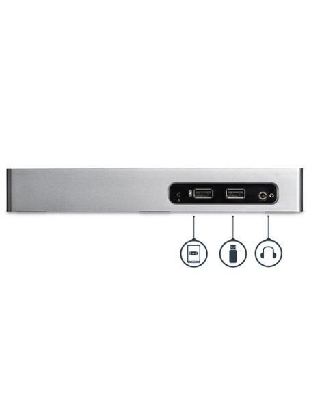 StarTech.com Docking Station USB 3.0 - Laptop Dock per doppio monitor con HDMI e DVI/VGA Video - Hub a 6 porte USB 3.1 Gen 1 5Gb