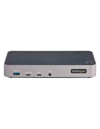StarTech.com Docking station USB-C per Tre Monitor - Dock USB C Triplo HDMI/DP 4K - Hub USB a 5 Porte - GbE - PD 100W - Docking 