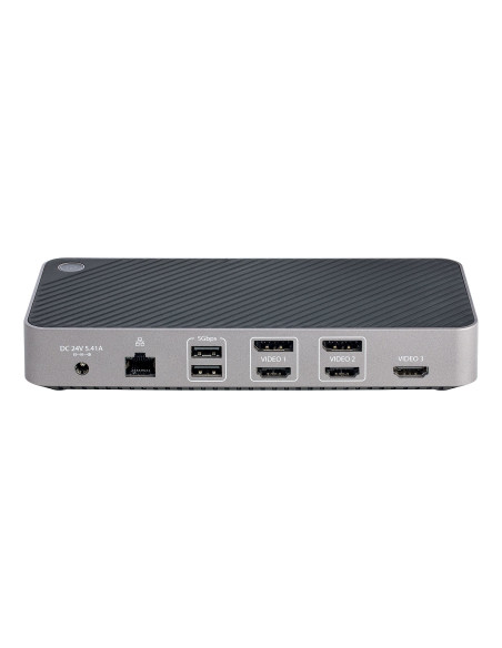 StarTech.com Docking station USB-C per Tre Monitor - Dock USB C Triplo HDMI/DP 4K - Hub USB a 5 Porte - GbE - PD 100W - Docking 