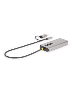 StarTech.com Adattatore multiporta USB-C con dongle USB-C a USB-A, doppio HDMI (4K30Hz/1080p60Hz), Hub USB-A 5Gbps a 3 porte, mi 2
