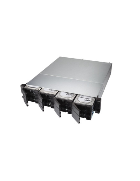 QNAP TS-H1886XU-RP-R2 NAS Armadio (3U) Intel® Xeon® D D-1622 32 GB DDR4 0 TB QuTS hero Nero, Grigio