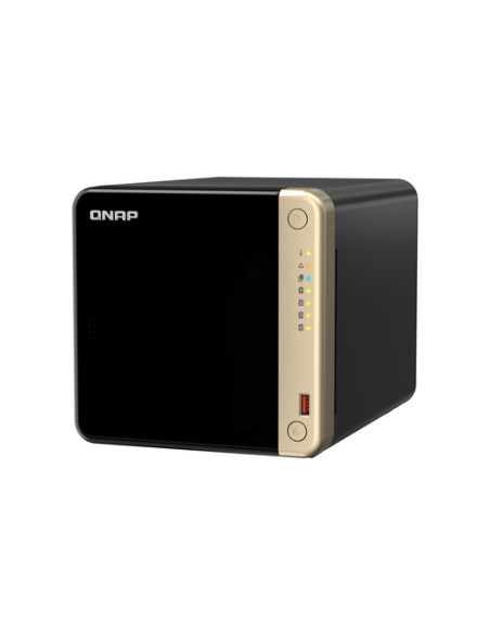 QNAP TS-464 NAS Tower Intel® Celeron® N5095 8 GB DDR4 0 TB QNAP QTS Nero