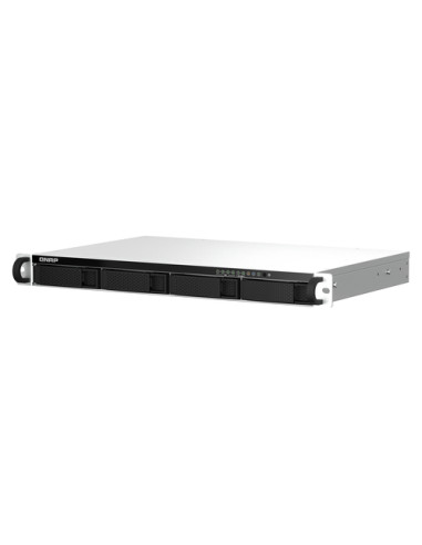 QNAP TS-464eU NAS Rack (1U) Intel® Celeron® N5095 8 GB DDR4 0 TB QNAP Turbo System Alluminio, Nero