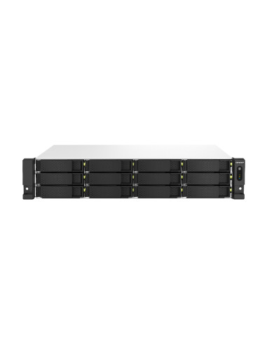QNAP TS-1264U-RP NAS Armadio (2U) Intel® Celeron® 8 GB DDR4 0 TB QNAP QTS Alluminio, Nero