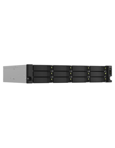 QNAP TS-1264U-RP NAS Armadio (2U) Intel® Celeron® 8 GB DDR4 0 TB QNAP QTS Alluminio, Nero