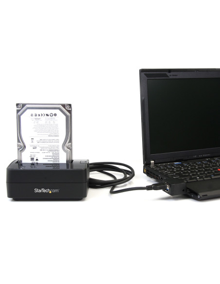 StarTech.com Docking Station per Hard Disk a Singolo Slot - Dock USB 3.0 (5 Gbps) per Hard Drive HDD/SSD SATA I/II/III da 2,5/3,