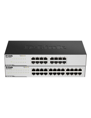 D-Link GO-SW-24G Non gestito L2 Gigabit Ethernet (10/100/1000) 1U Nero
