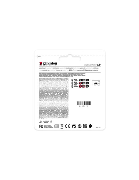 Kingston Technology Scheda microSDHC Industriale 8GB C10 A1 pSLC Confezione Singola senza Adattatore