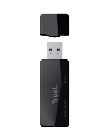 Trust NANGA lettore di schede USB 3.2 Gen 1 (3.1 Gen 1) Type-A Nero