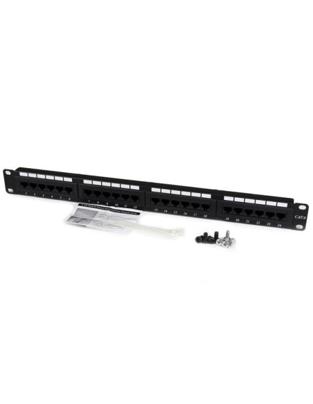 StarTech.com Patch Panel Cat 6 a 24 porte 1U - Pannello di cablaggio per rete Cat6