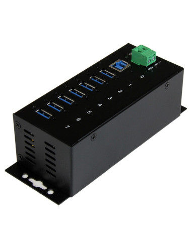 StarTech.com HUB Industriale USB 3.0 a 7 porte - Perno e concentratore USB 3.0 con Protezione ESD