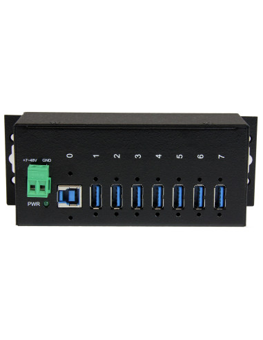 StarTech.com HUB Industriale USB 3.0 a 7 porte - Perno e concentratore USB 3.0 con Protezione ESD