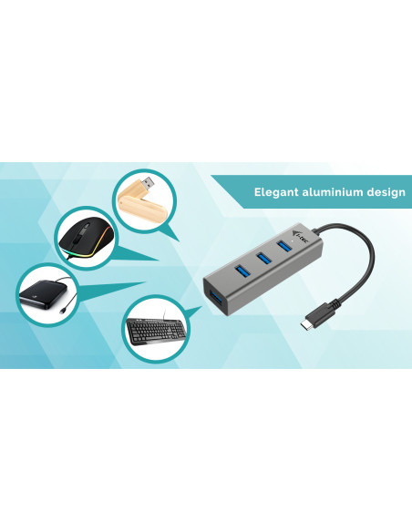 i-tec Metal USB-C HUB 4 Port