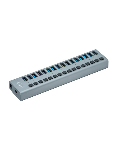 i-tec U3CHARGEHUB16 Caricabatterie per dispositivi mobili Universale Grigio AC Interno