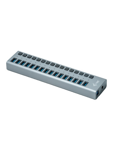 i-tec U3CHARGEHUB16 Caricabatterie per dispositivi mobili Universale Grigio AC Interno