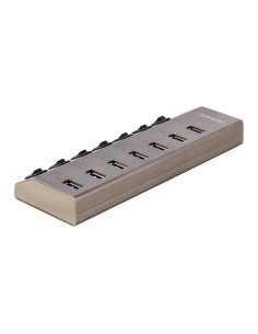StarTech.com Hub USB-C Autoalimentato a 7 Porte con Interruttori Individuali - Multipresa USB 3.0 5Gbps per Notebook e PC Deskto 2