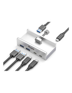Equip 128967 hub di interfaccia USB 3.2 Gen 1 (3.1 Gen 1) Type-A 5000 Mbit/s Alluminio 2