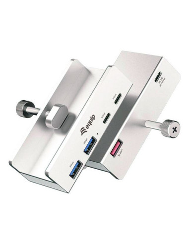 Equip 128967 hub di interfaccia USB 3.2 Gen 1 (3.1 Gen 1) Type-A 5000 Mbit/s Alluminio