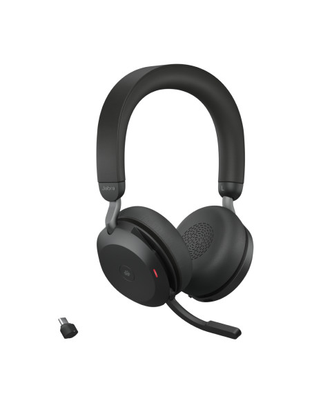 Jabra Evolve2 75 Auricolare Con cavo e senza cavo A Padiglione Musica e Chiamate USB tipo-C Bluetooth Base di ricarica Nero
