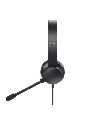 Trust HS-150 Auricolare Cablato A Padiglione Ufficio Nero